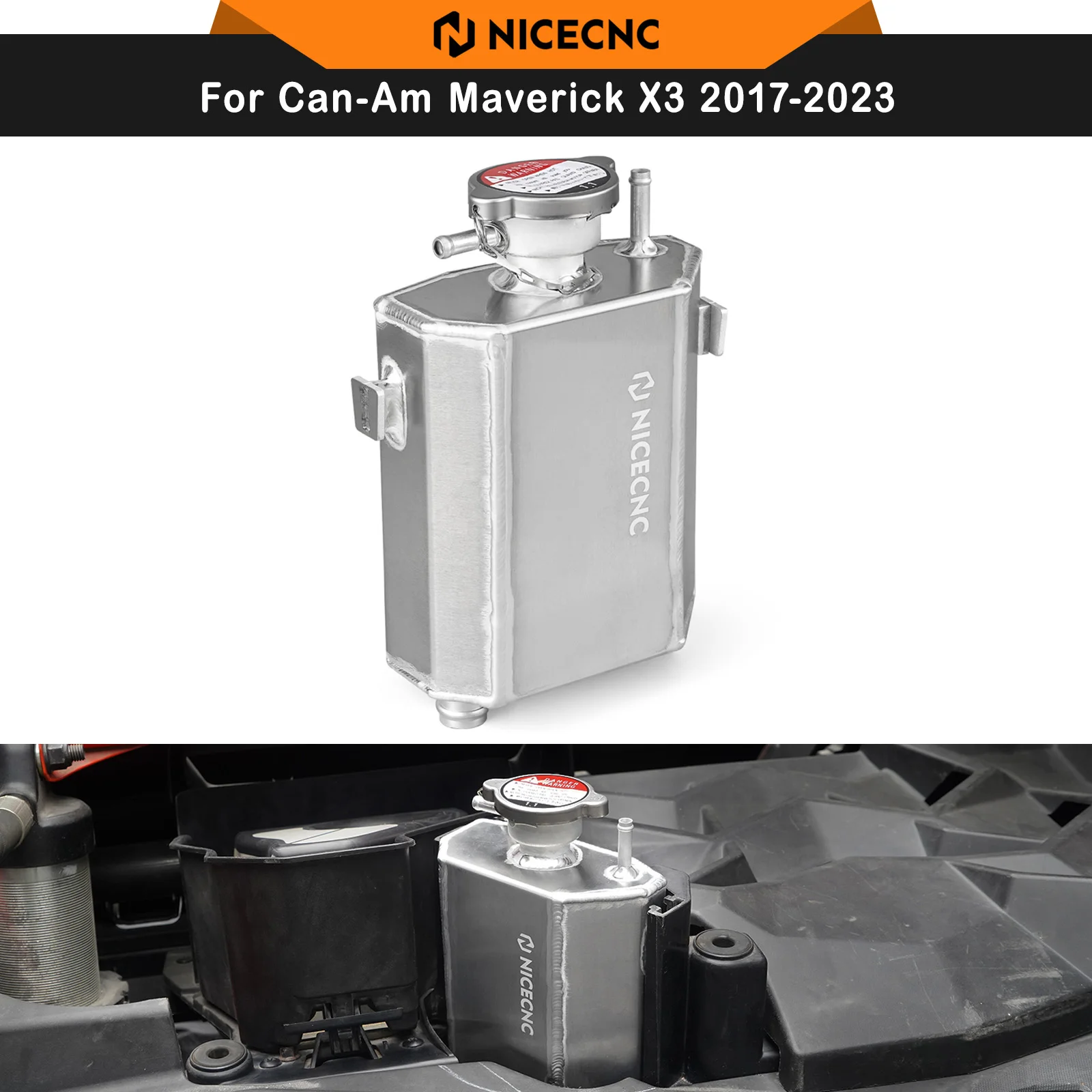 

Upgraded Coolant Reservoir Tank For Can-am Maverick X3 2017-2022 R RR Max Sport 1000R Trail 800 Defender Pro UTV Accessories