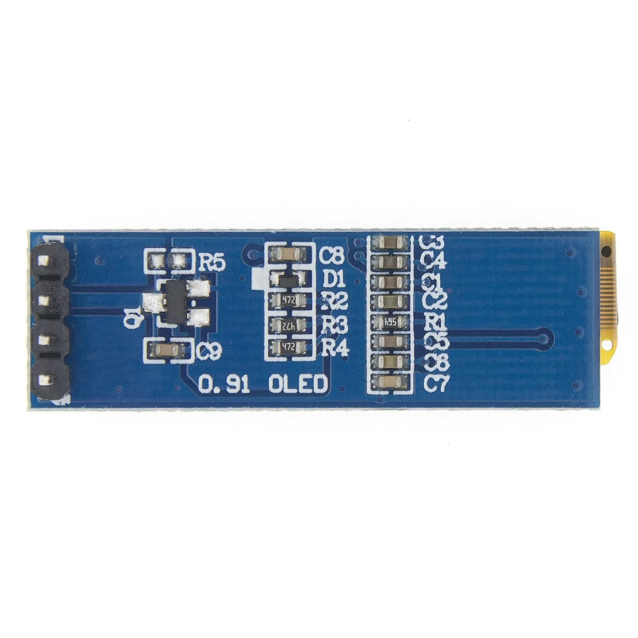 Module d\'affichage OLED pour Ardunio, écran LED LCD, blanc et bleu, 0.91 pouces, interface IIC i2C, SSD1306, 12864, 0.91