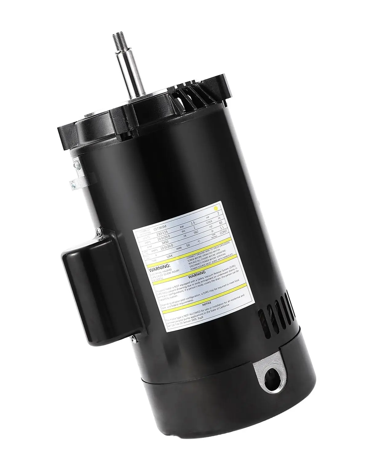 

Сменный двигатель насоса для бассейна B2854, 1,5 л.с., 3450 об/мин, 115 В/230 В, двойное напряжение, совместимый с Sta-Rite Max-E-Glas/Dura-Glas II/Dyna-G