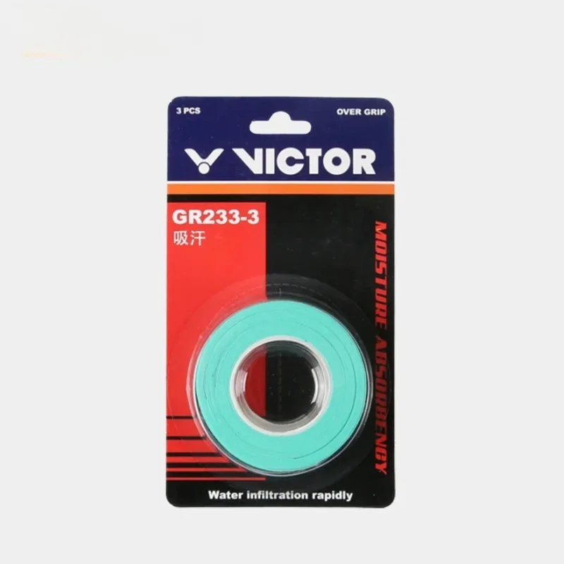 (1 مجموعة 3 قطعة) V مضرب تنس الريشة Overgrip المضادة للانزلاق امتصاص العرق لينة التفاف الصنابير مضرب اللزوجة القبضات GR262-3 GR233-3 #3