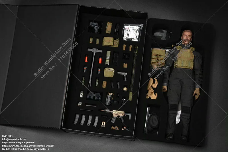 EASY & SIMPLE ES GA1008 1/6 SAS británico guerra moderna servicio aéreo especial John precio jefe conjunto completo 12 ''figura de acción de soldado