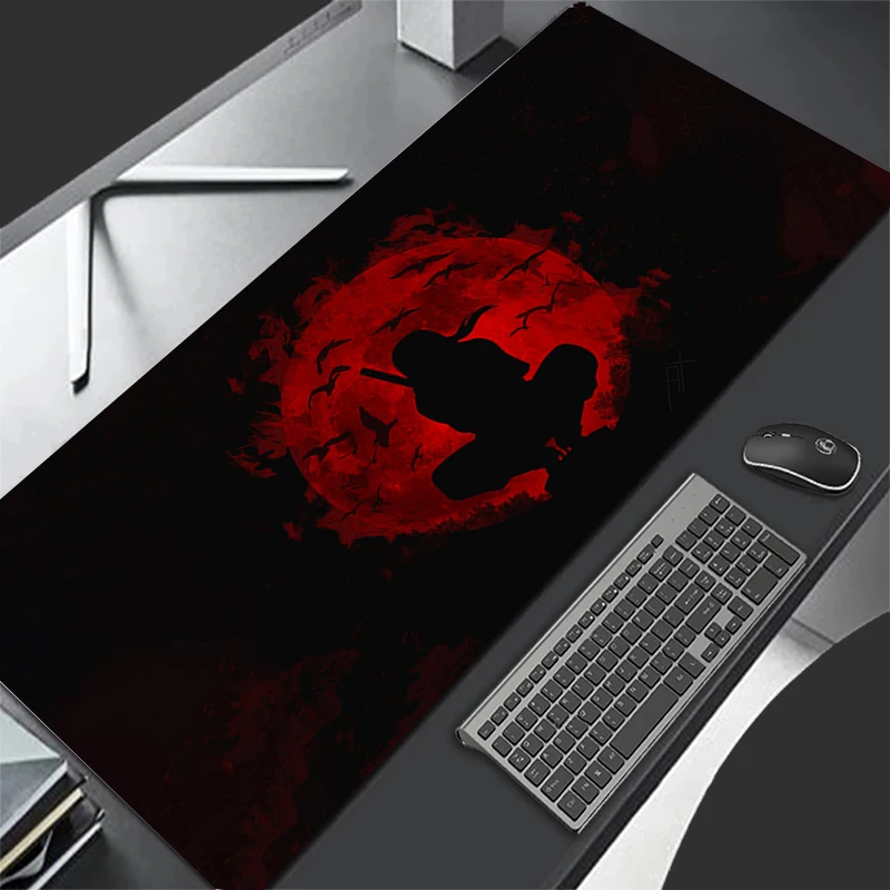 

Mouse Pad Naruto Itachi Uchiha Anime Gaming Accessories Varmilo Keyboard Desk Mat Gabinete Gamer Carpet Mousepad Mouse Mats