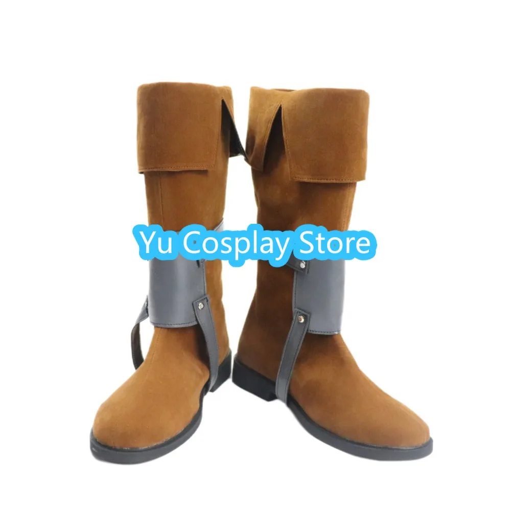 Flynn Rider Cosplay Shoes Custom Plus Size Halloween Carnival Prince Boots Movie Character Anime Props
