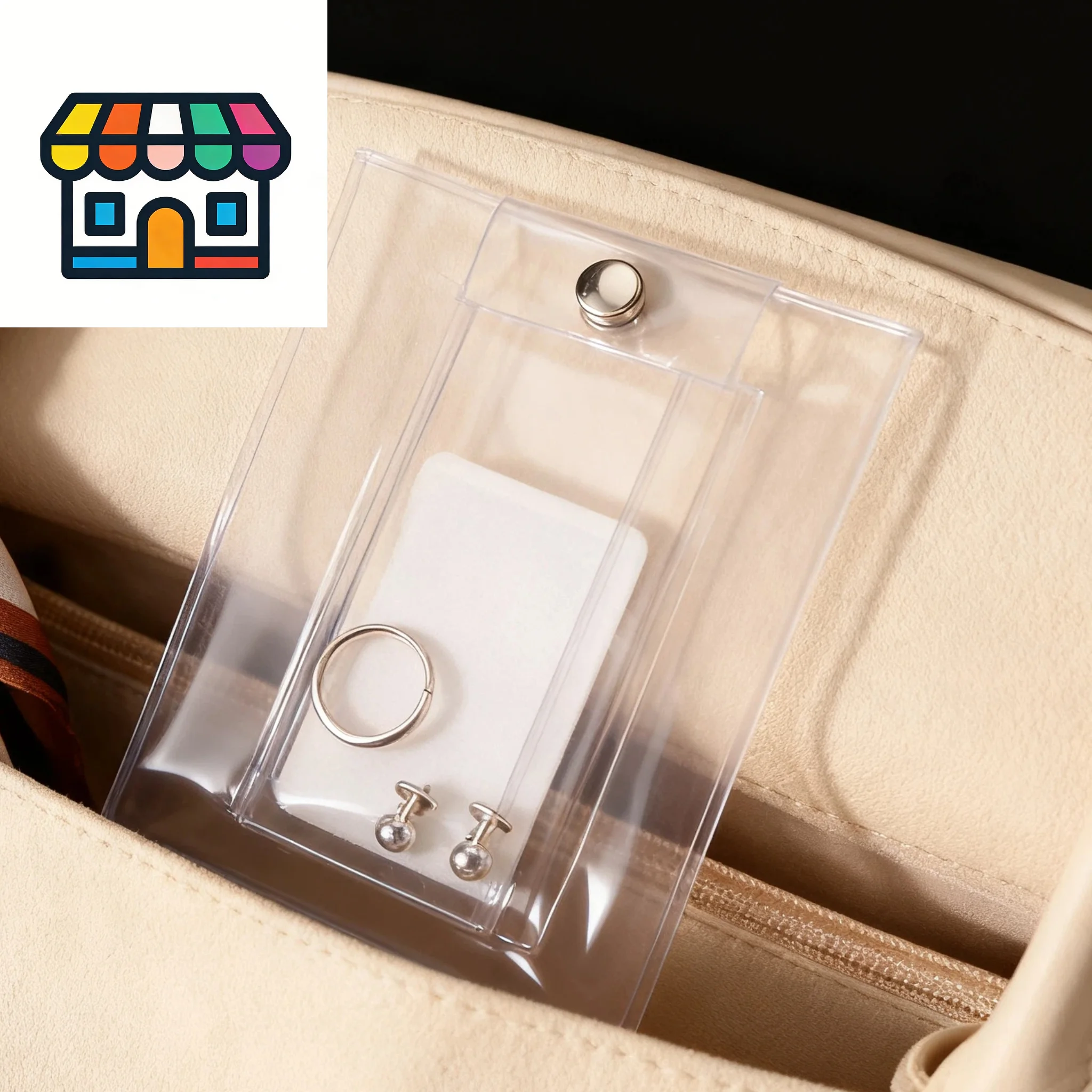 

Plastic Storage Bag PVC Jewelry Clasp Packing Bag Necklace Bracelet Dustproof Antioxidant Watch Gift