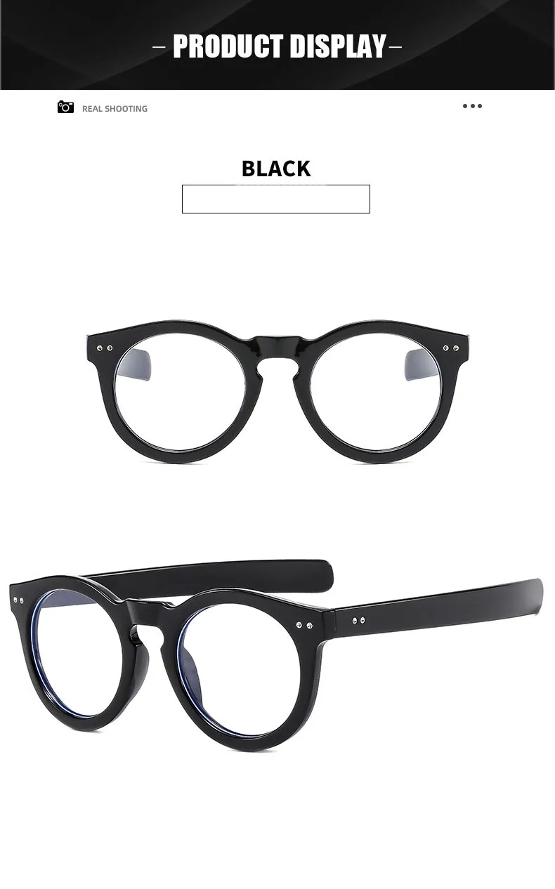 Vintage Runde Photochrome Myopie Brille Modedesigner Männer Frauen Outdoor Farbwechsel Fahren Kurzsichtige Brillen -1,5-2,0 – Detail 15