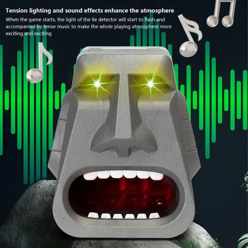 Two Modes Dare Lie Detector Finger Game Lighting Sound Effects Lie Detector Test Decompression Finger Electroshock Lies Detector