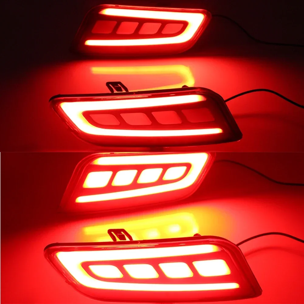 New！ CSCSNL 2PCS LED Rear Fog Lamp For Ford Everest 2016 2017 2018 Car Bumper Light Brake Light Turn Signal Reflector