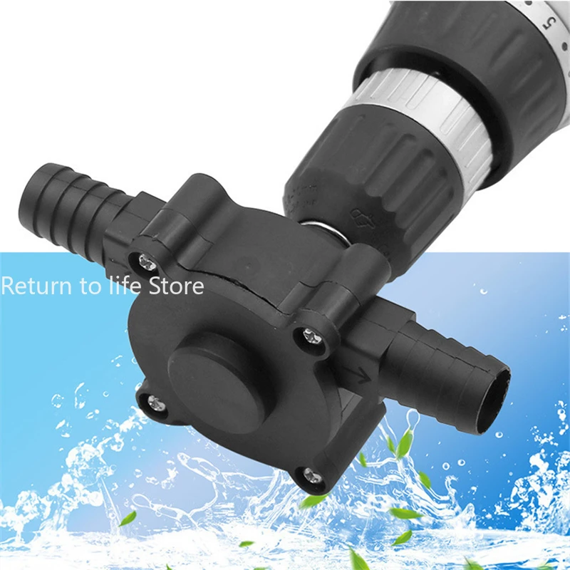 Portable Electric Drill Pump Diesel Oil Fluid Water Pump Mini Hand Self-priming Liquid Transfer Pumps Home Garden Outdoor tool