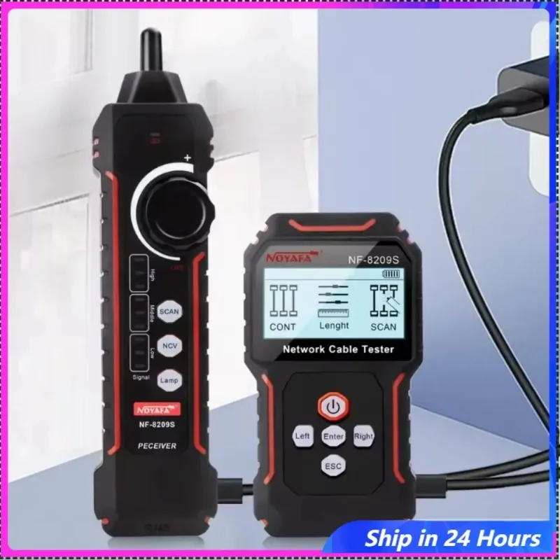 

NF-8209S Line Finder Network Tester Length Breakout Short Circuit POE Switch Live Line Patrol