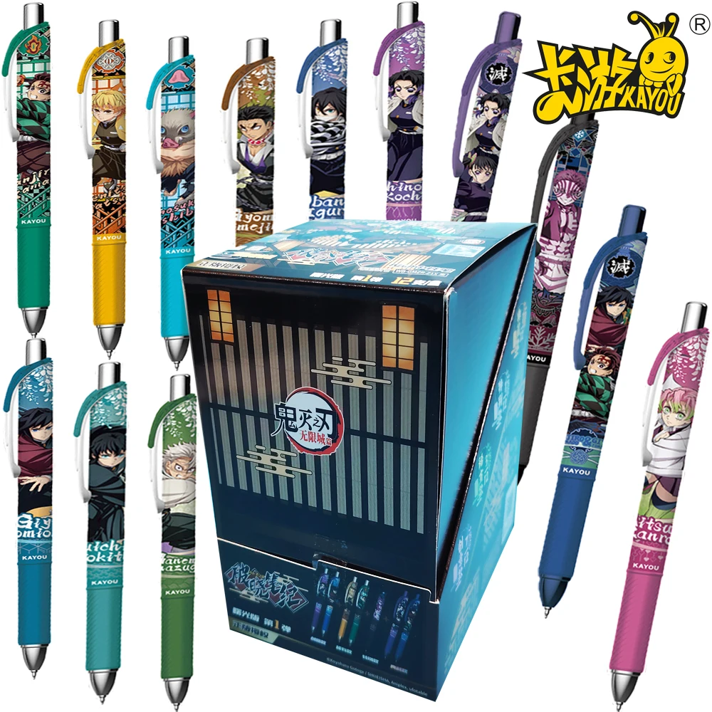 

Original KAYOU Demon Slayer Trendy Stationery Blind Box Gel Pen Practical Office and Study Supplies Exquisite Anime Peripheral