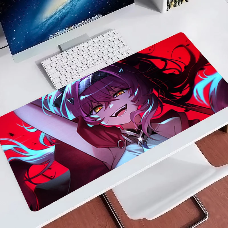 Popular Anime Mouse Pad Wuthering Waves Lupa xxl Gaming Desk Mat Laptop Gamer Accessories cool Mousepad E-sports room decoration