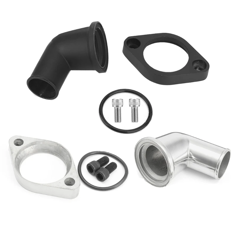 

Q39F Professional 15° Water Neck Thermostat Housing Aluminum Alloy Water Neck set Quick Fixing fitting for SBCBBC Durable