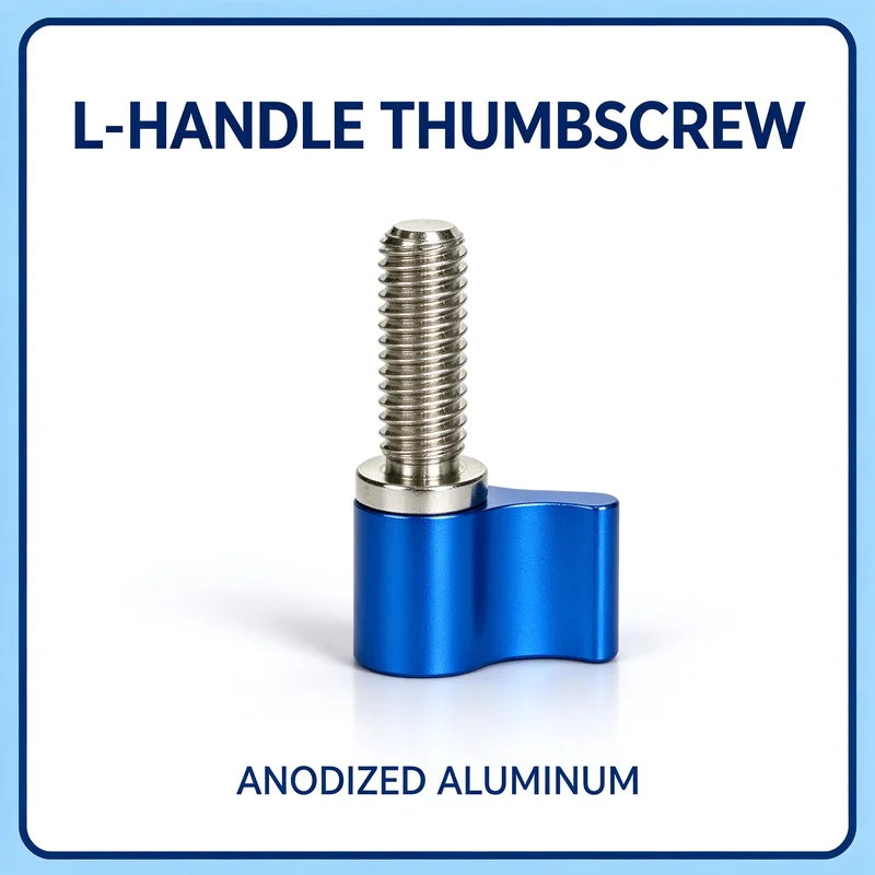 L-Shaped Quick Release Thumbscrew M6 M8 Aluminum Alloy Adjustable Handle Locking Screw for Camera Gimbal Ball Head Rig