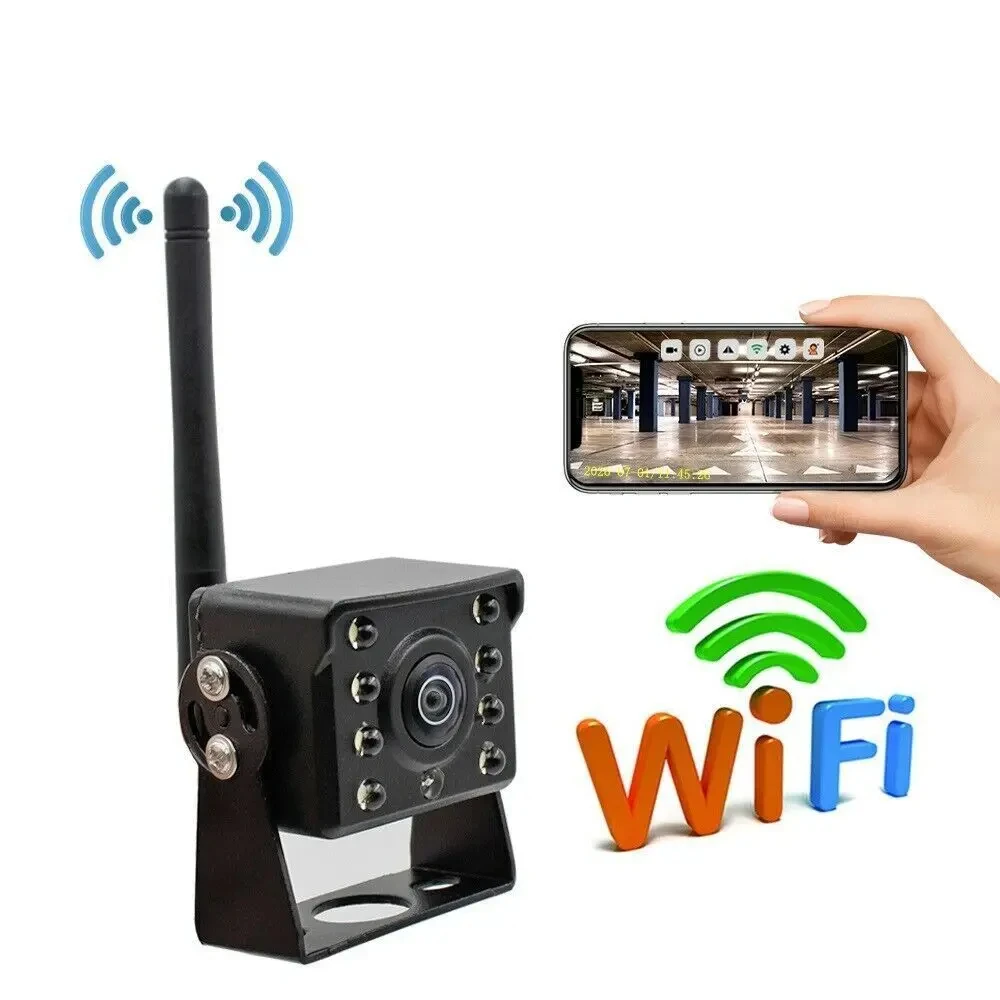 WiFi Wireless Car Truck RV Trailer telecamera di retromarcia CCTV per iOS Android