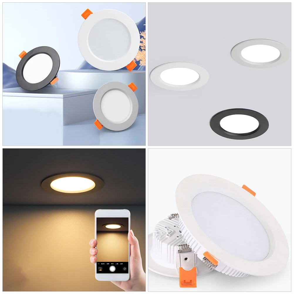 Встраиваемый потолочный светильник 6000K, высокая яркость, алюминий, скрытое освещение для гостиницы, современный декор, низкопрофильный