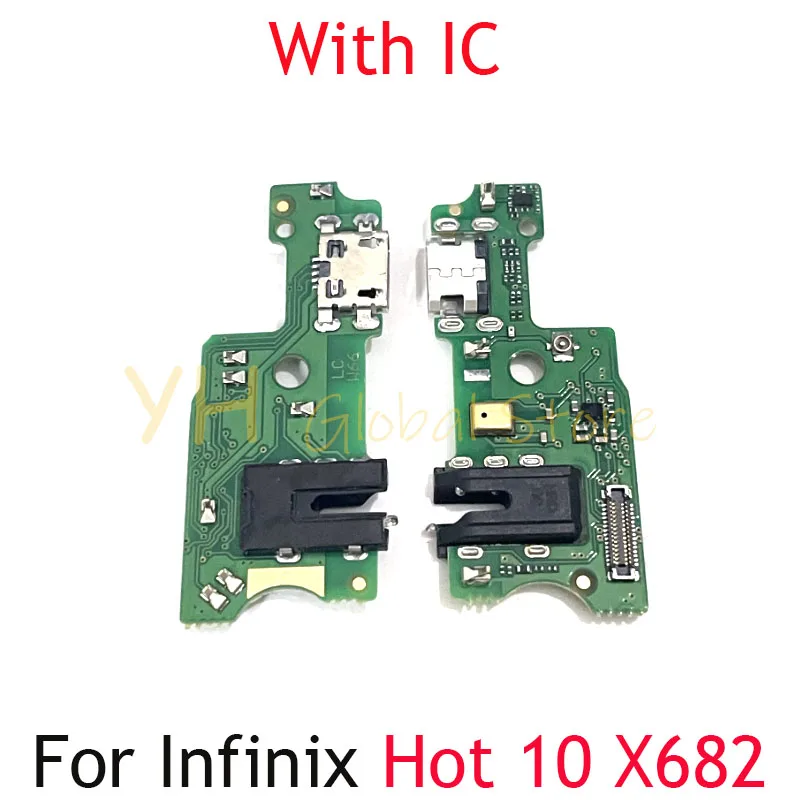 Placa de carga USB para Infinix Hot 9, 10, 10i, 11 Play, X659, X680, X682, X688, puerto de base, Cable flexible, piezas de reparación