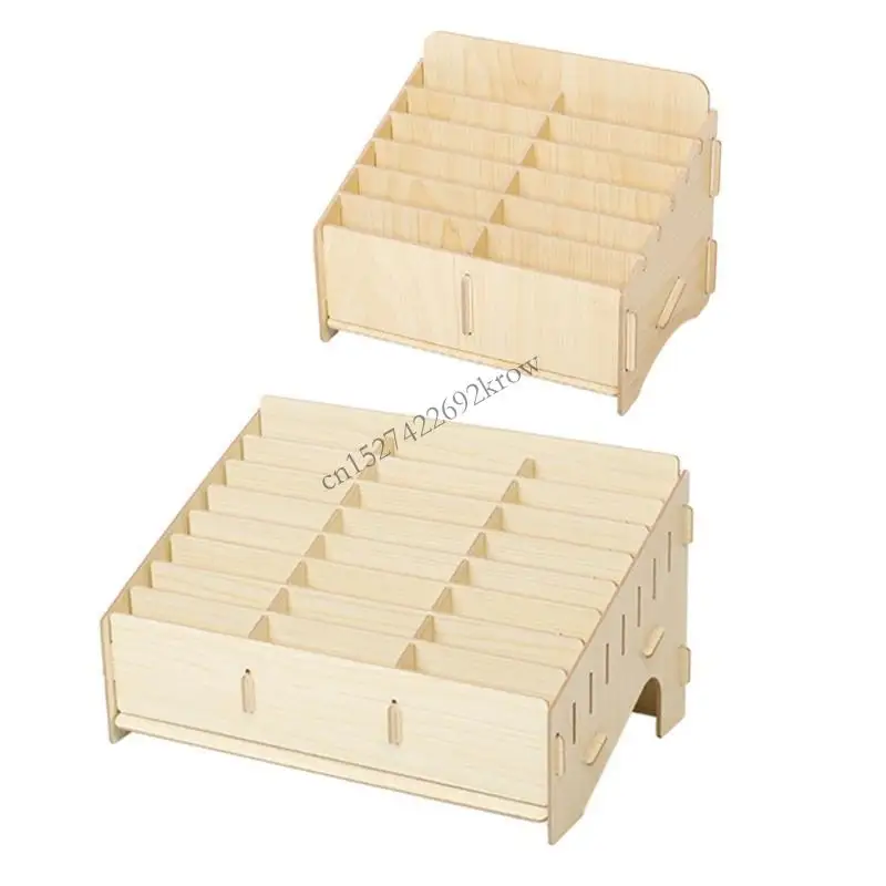 

R9CB Desktop Phone Holder Pencil Storage for Case Multiple Compartment