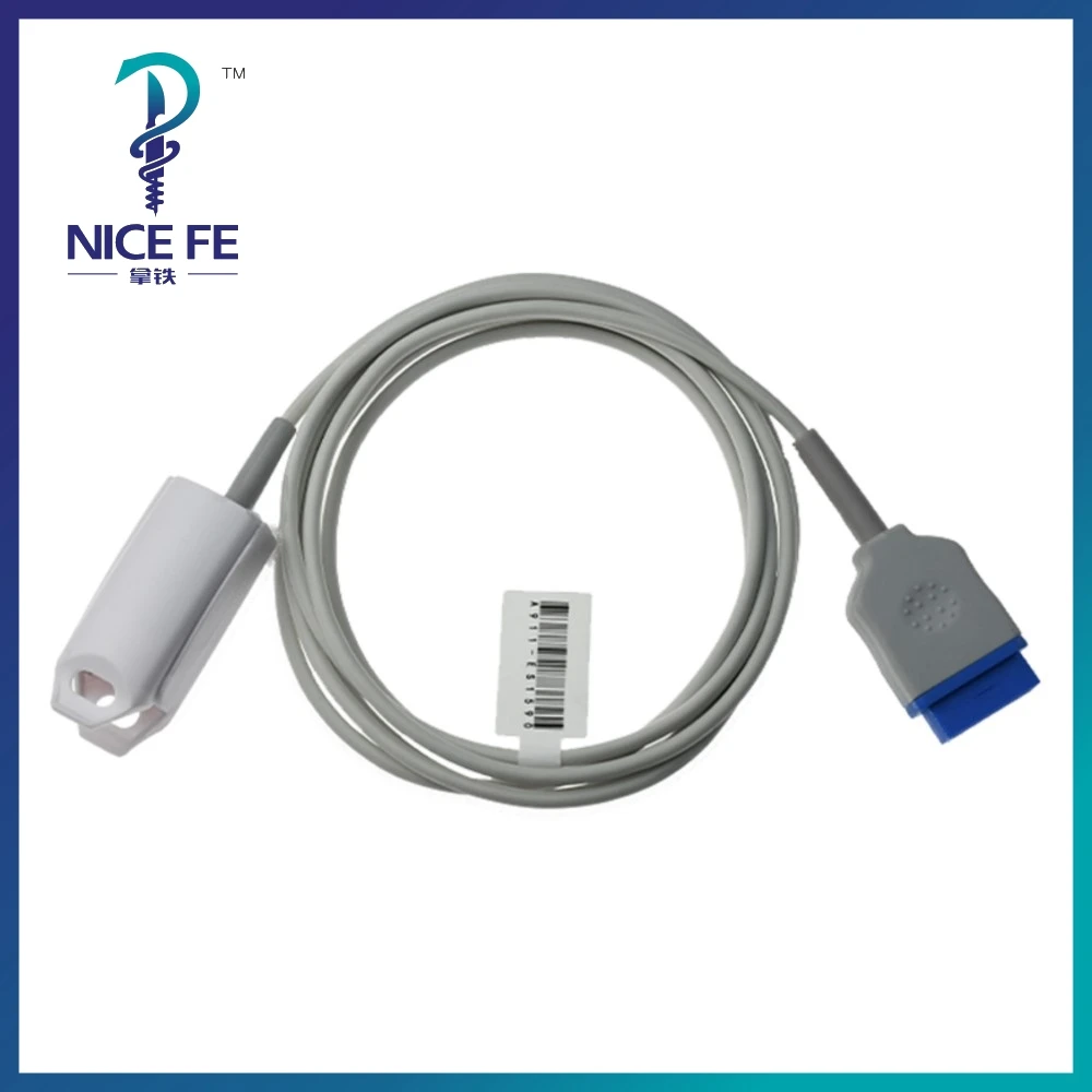 

Многоразовый датчик пульсоксиметра с кабелем длиной 3 метра, силиконовый датчик для пальца взрослого, совместимый с GE B105 Massimo, новый комплект.