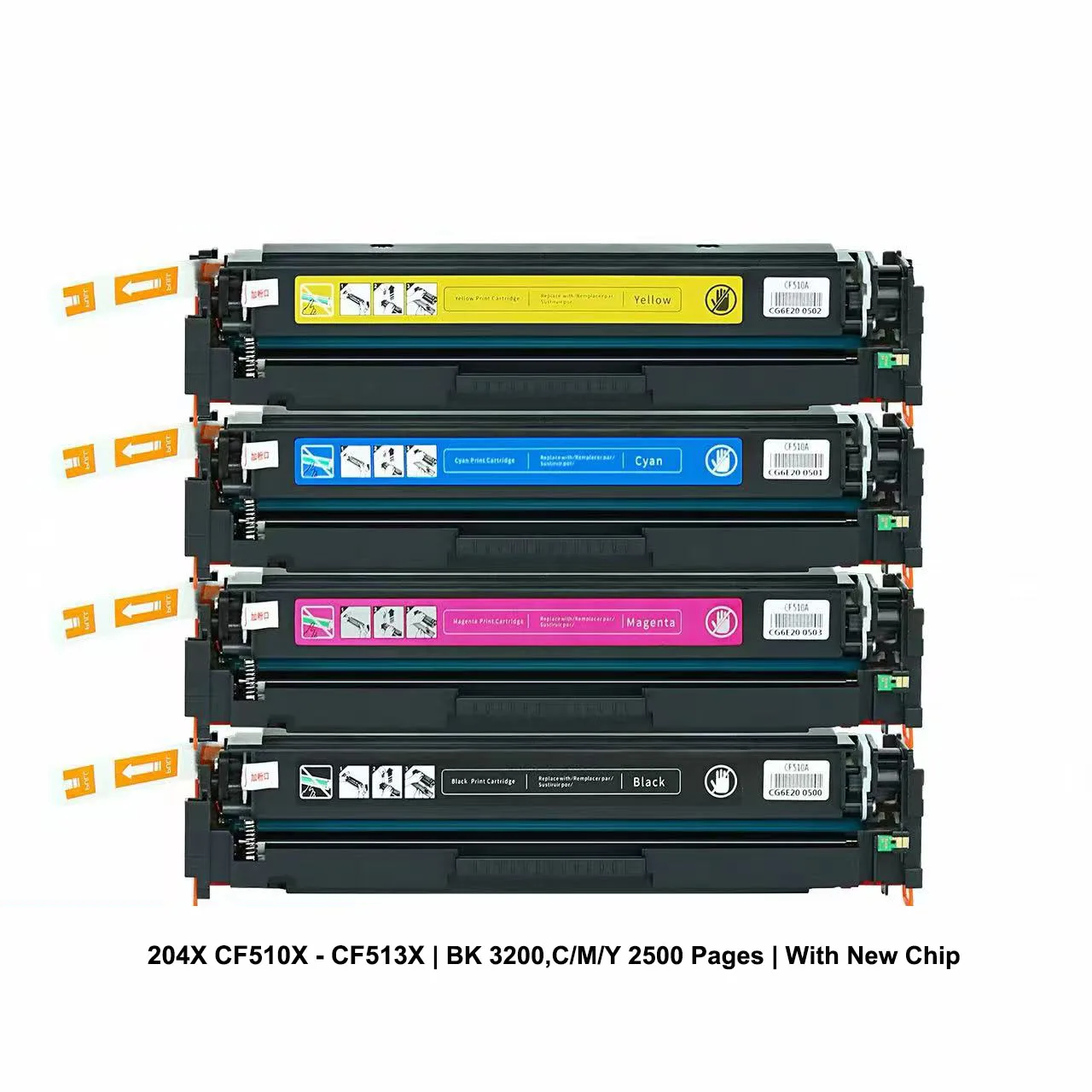 Compatible HP 204X CF510X CF511X CF512X CF513X Toner Cartridge For hp Color LaserJet Pro MFP M154 M180 M180n M181 M181fw Printer