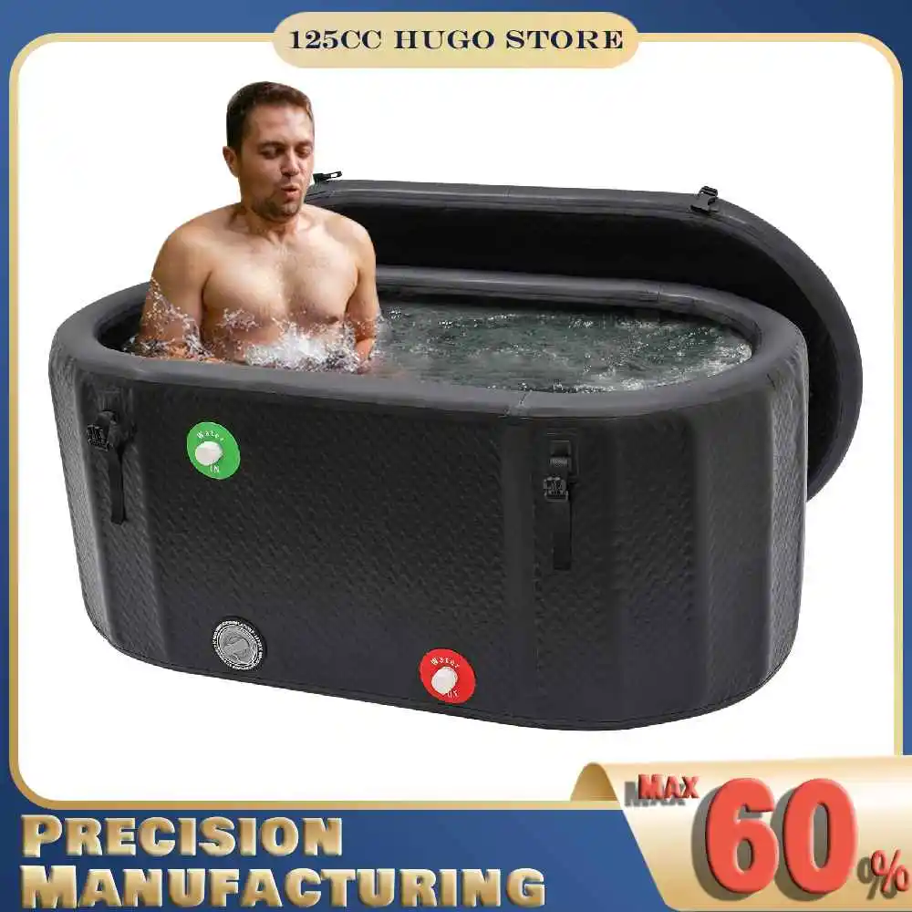 

Надувная ледяная ванна для спортсменов, 150*80*67 см, 370 л, портативная ванна для ледяных процедур, бассейн для восстановления после тренировок