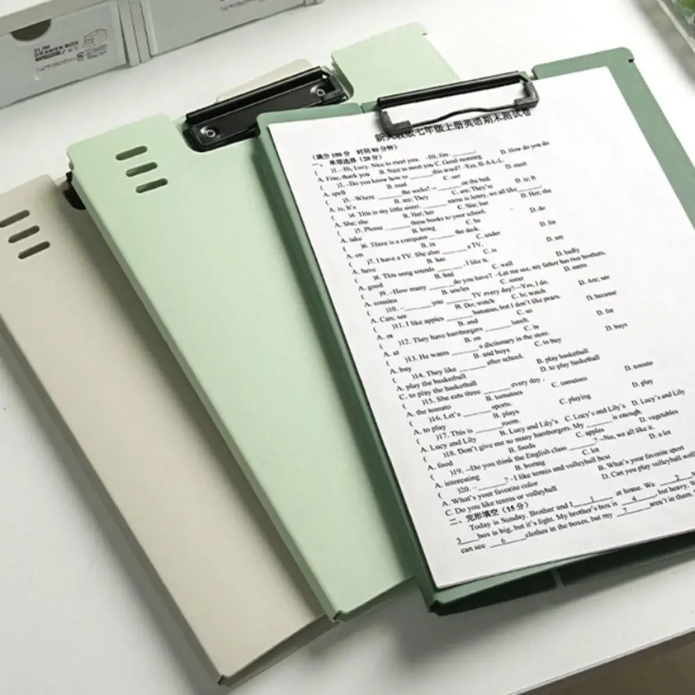 Business Writing Pad Stand File Folder Clipboard Folding A4 Board Clip Folder Portable Document Paper Display Stand Office