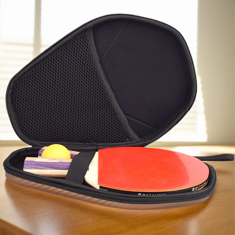 Ping Pong Paddles Case Table Tennis Racket Bag Hard Shell Ping Pong Racket Paddle Cover Bag for 2 Paddles & Multiple Balls