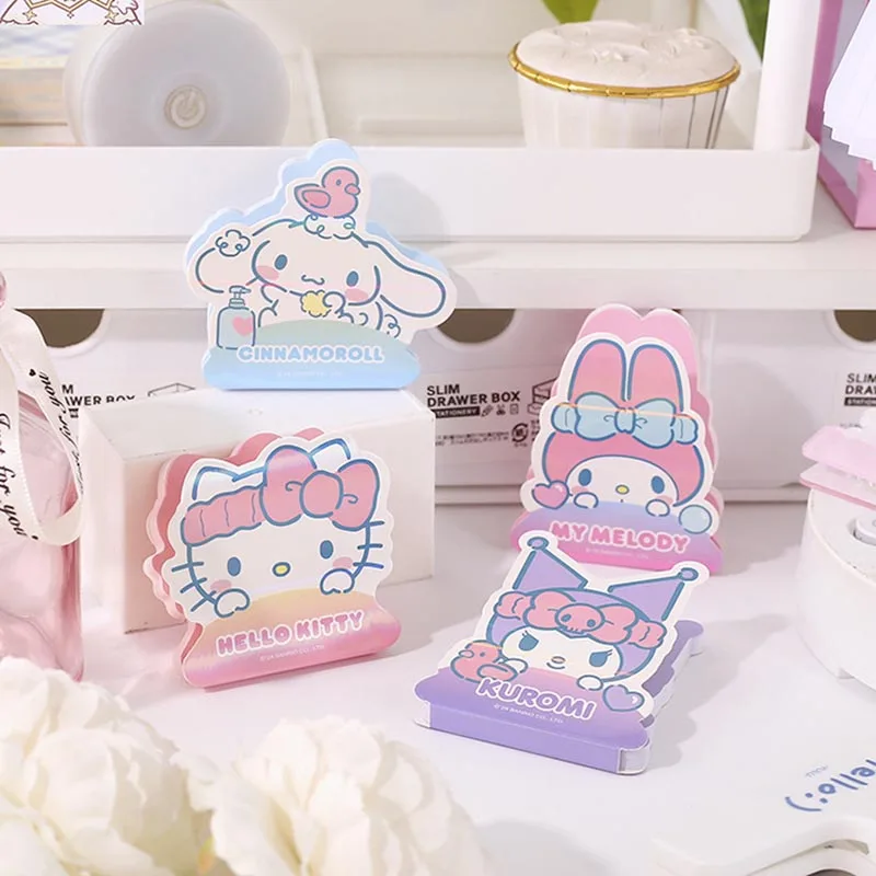 12pcs/lot Sanrio Kitty Pochacco Memo Pad Kawaii Kuromi Sticky Notes Stationery Label Notepad Planner Sticker Post School Supply