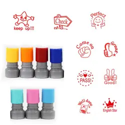 Scrapbooking Decor Children Toy Stamps Cute Kids Gifts DIY English Commentary Stamp Stamper Toys Children