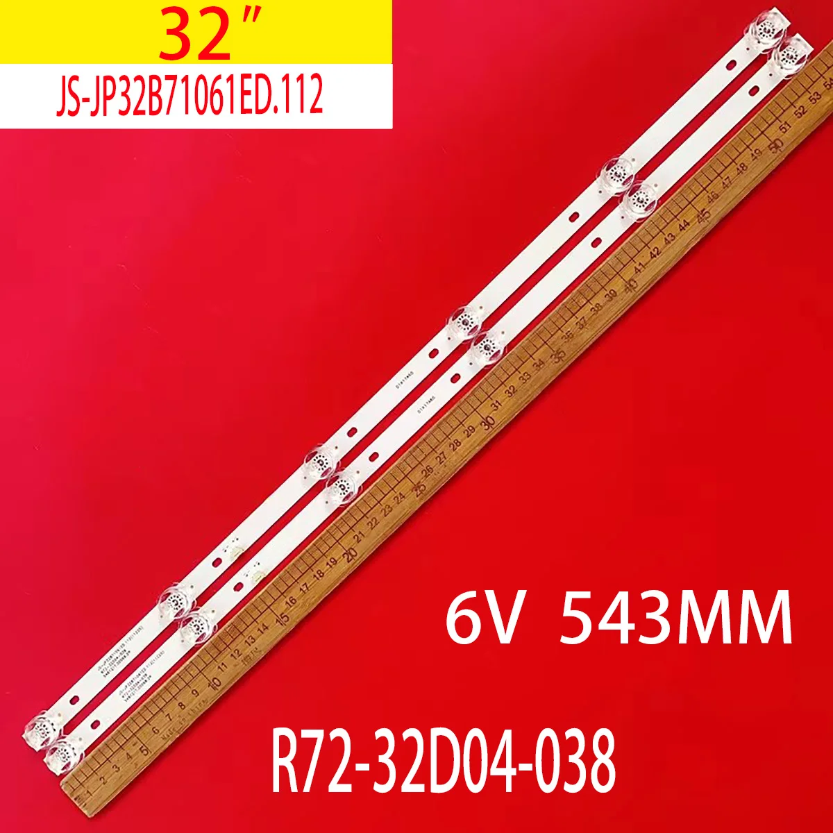 

2/10PCS LED Backlight strip For JS-JP32B71061ED.112 R72-32D04-038 548121T.30068 6lamp 6v