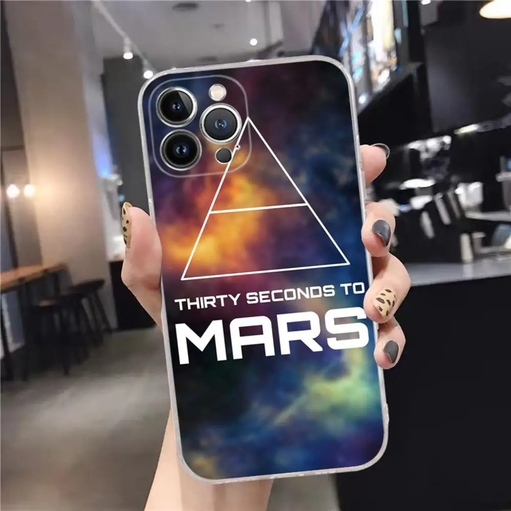 30 Second To Mars Phone Case For iPhone 15 14 11 12 13 Mini Pro XS Max Cover 6 7 8 Plus X XR SE 2020 Funda Shell