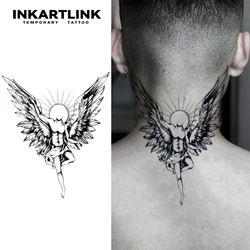 Wisdom Angel temporary tattoo sticker, waterproof magic tattoo, lasts to 15 days fake tattoo, semi permanent tattoo