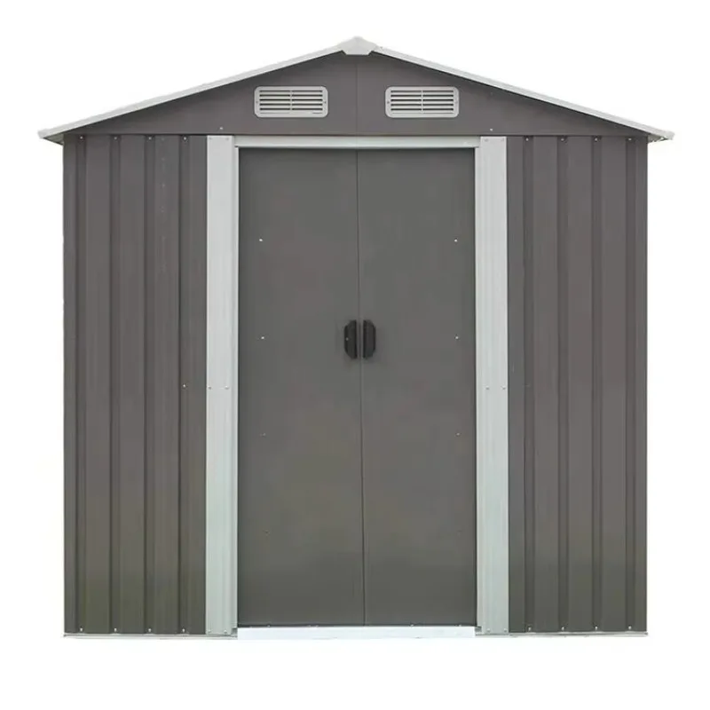 رائجة البيع المواد الصلب في الهواء الطلق حديقة تخزين سقيفة بسهولة تجميعها إطار معدني مقاوم للماء منزل ومستودع المصنع مباشرة #2