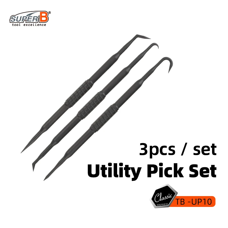 

SUPER B TB-UP10 Набор отверток для велосипедного сальника, набор крючков для снятия шланга, уплотнительное кольцо, съемник прокладок, инструменты для ремонта крючка