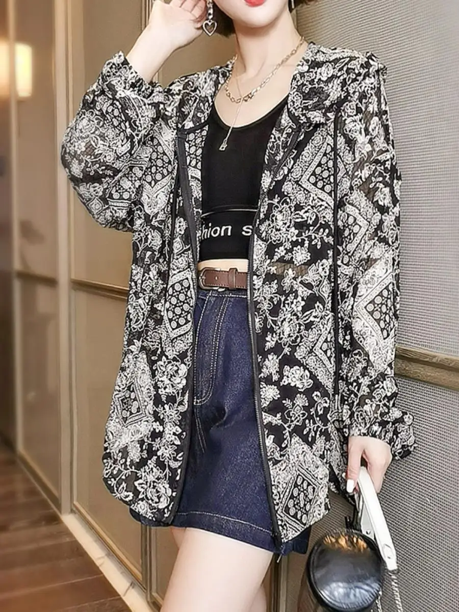 roupas-de-verao-plus-size-para-mulheres-camiseta-solta-de-manga-longa-com-protecao-solar-com-bolso-leve-e-estilosa-estilo