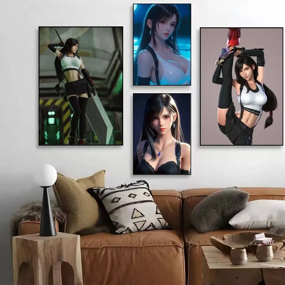 Game Anime T-tifas Posters High Quality Self-adhesive Wall Art Decorations Color Prints Sticky