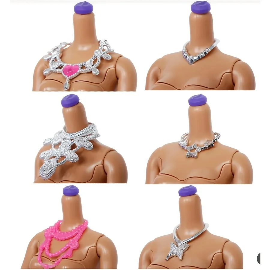 43 ชิ้นชุดแฟชั่น 30 ซม.เสื้อผ้าตุ๊กตาและชุดอุปกรณ์เสริมมินิเสื้อชั้นในกระโปรงสร้อยคอต่างหูมงกุฎไม้แขวนเสื้ออุปกรณ์เสริมของเล่น