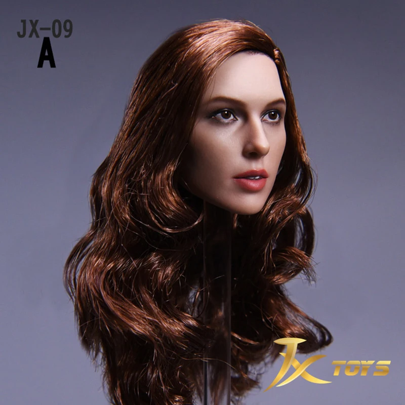 JXtoys JX-09 1/6 Female Figure Gal Gadot Wonder Head Sculpt Carved Model For 12'' Action Figure Body for Hobby Collection