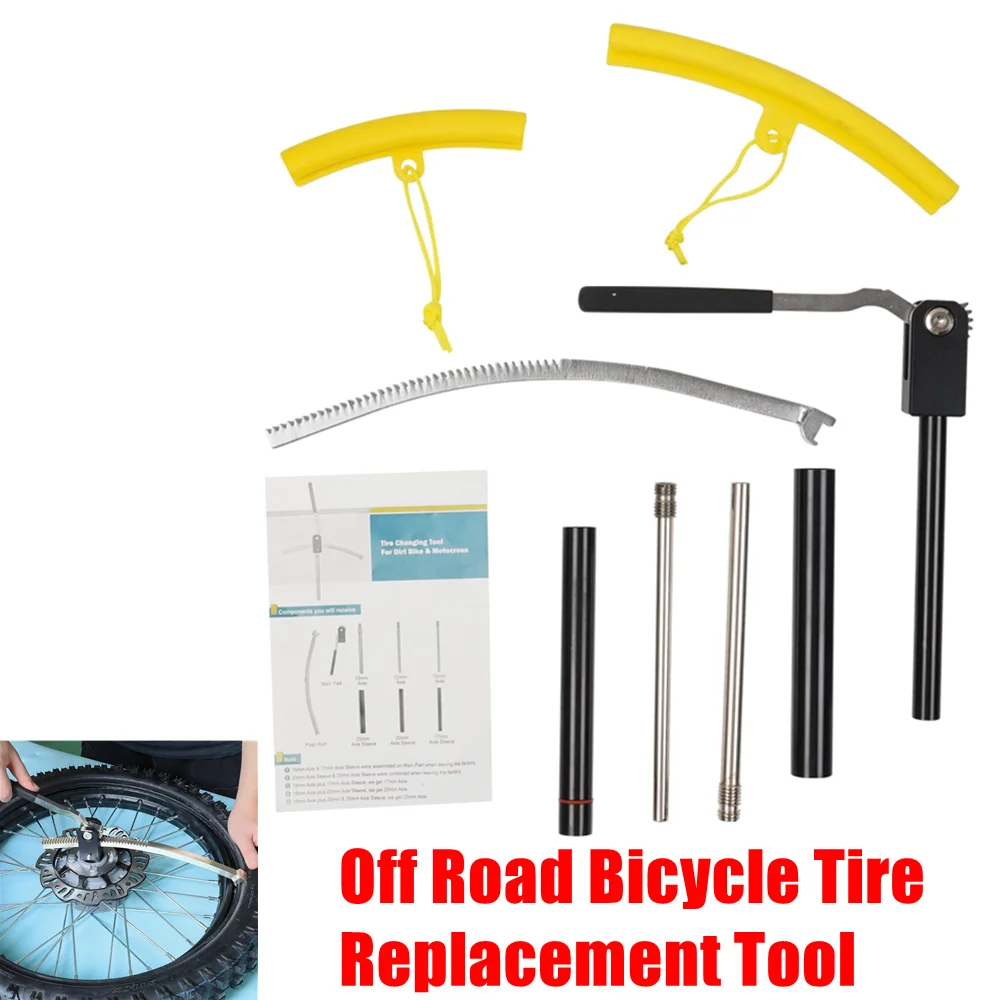 AliExpress Off Road Bicycle Tire Replacement Tool Black For Motocross, Enduro, Dirt Bikes 16" To 21" Wheels Comes With 15/17/20/25mm
