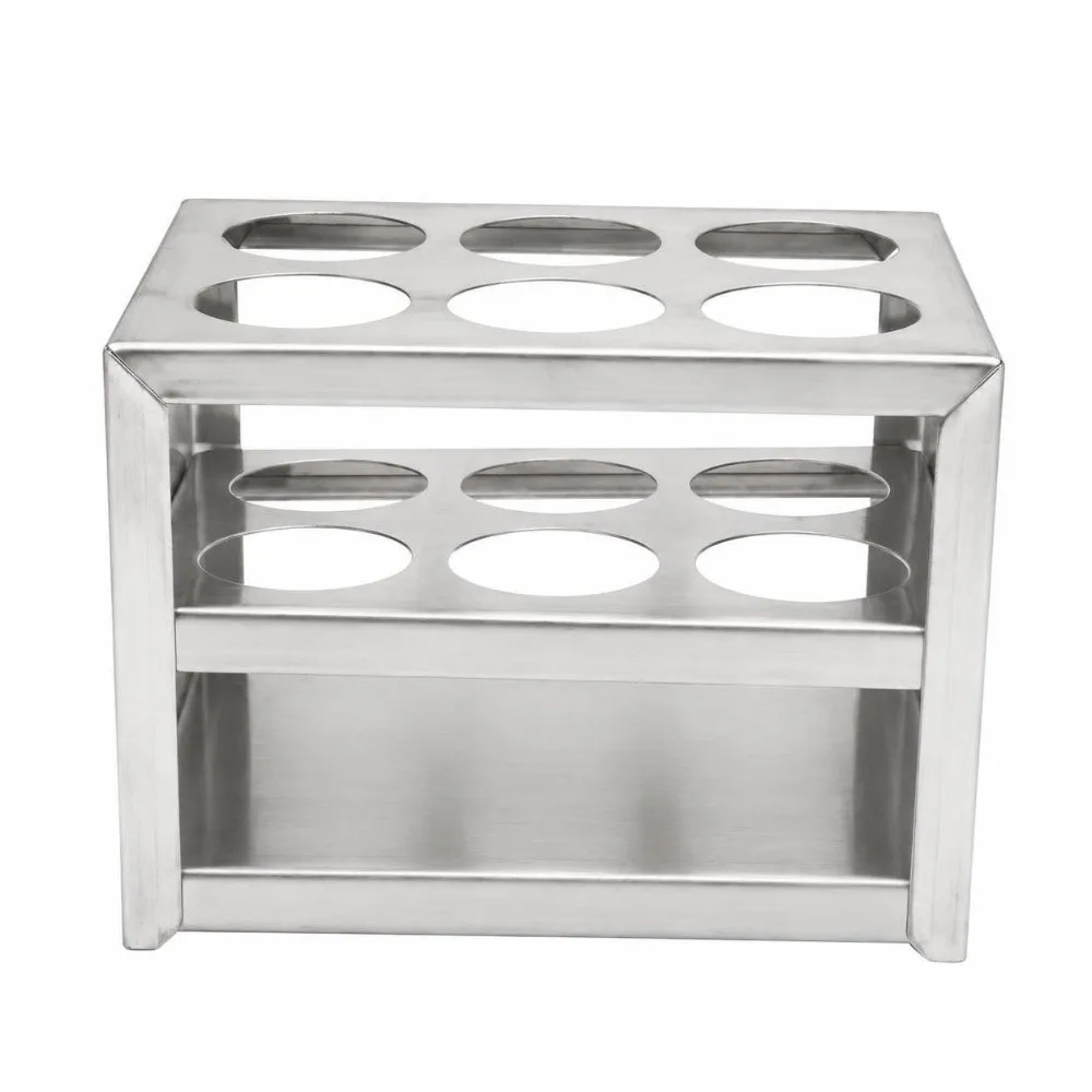 30mm，6 Holes Metal Tube Rack 30Mm Aperture Round Hole Centrifuge Tube Rack Solid 6 Holes Tube Storage Rack