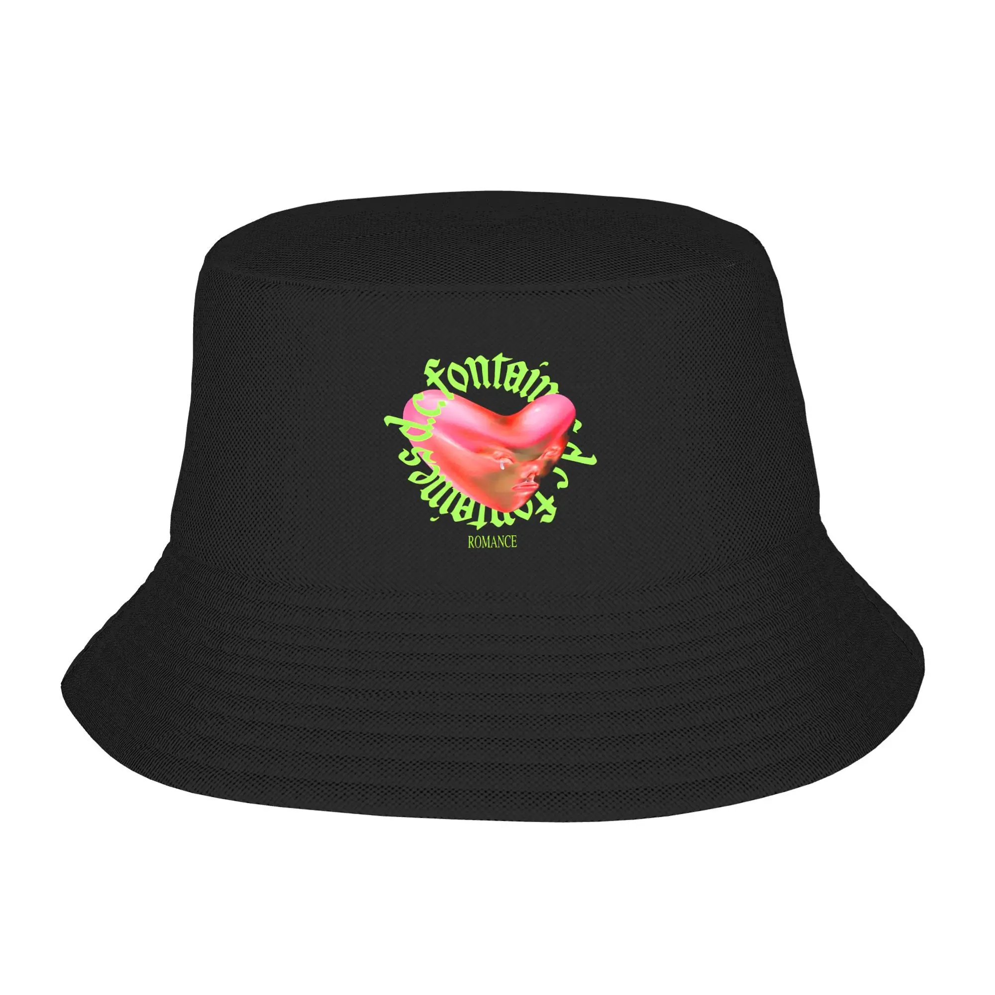 

Romance Bucket Hat Fontaines D.C.Album Hip Hop Fisherman Caps Unisex Casual Beach Travel Sunscreen Hats Personality Design Cap