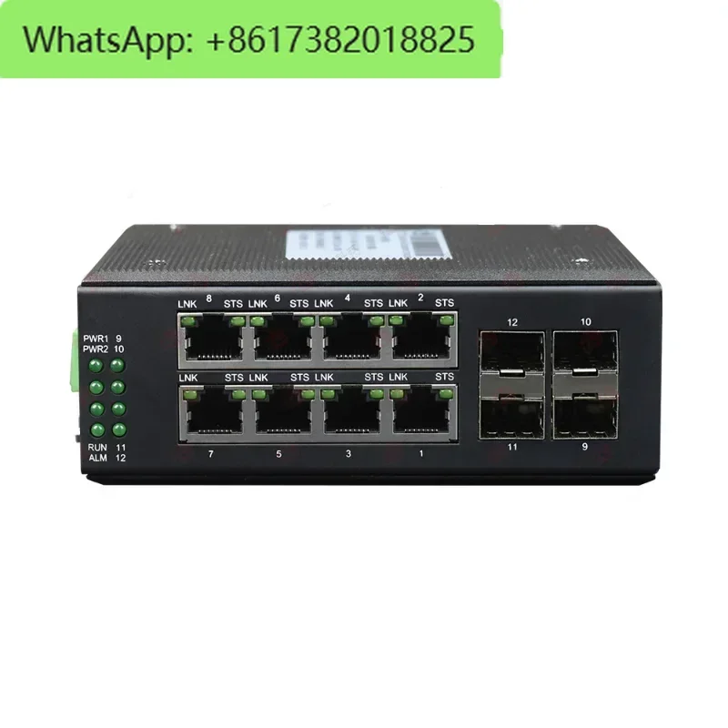 

Горячие продажиManaged L2 8-портовый кольцевой сетевой коммутатор Fast Gigabit Ethernet Промышленный коммутатор Poe со слотом оптического волокна SFP