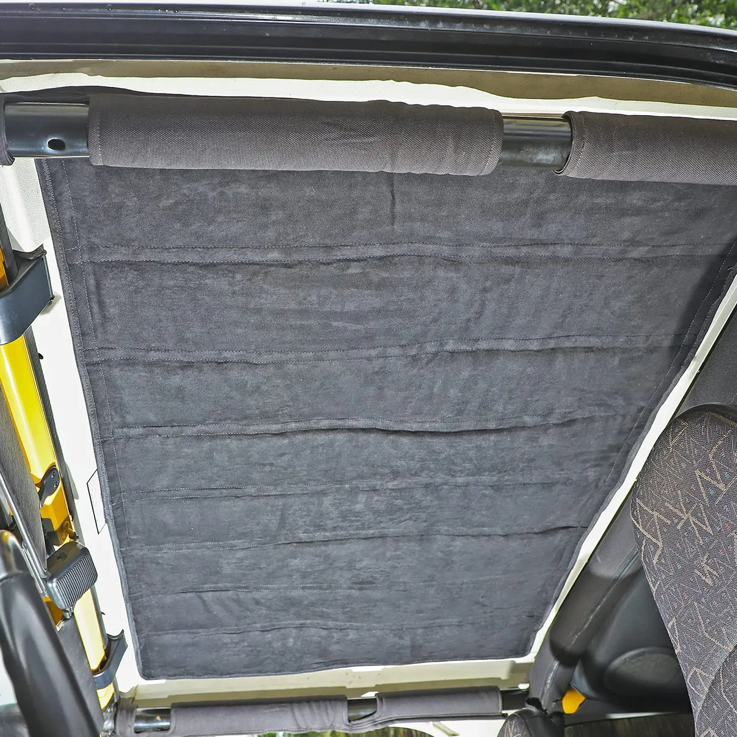 Black Hard Top Liner Roof Insulation Panels for Jeep Wrangler TJ 1997-2006