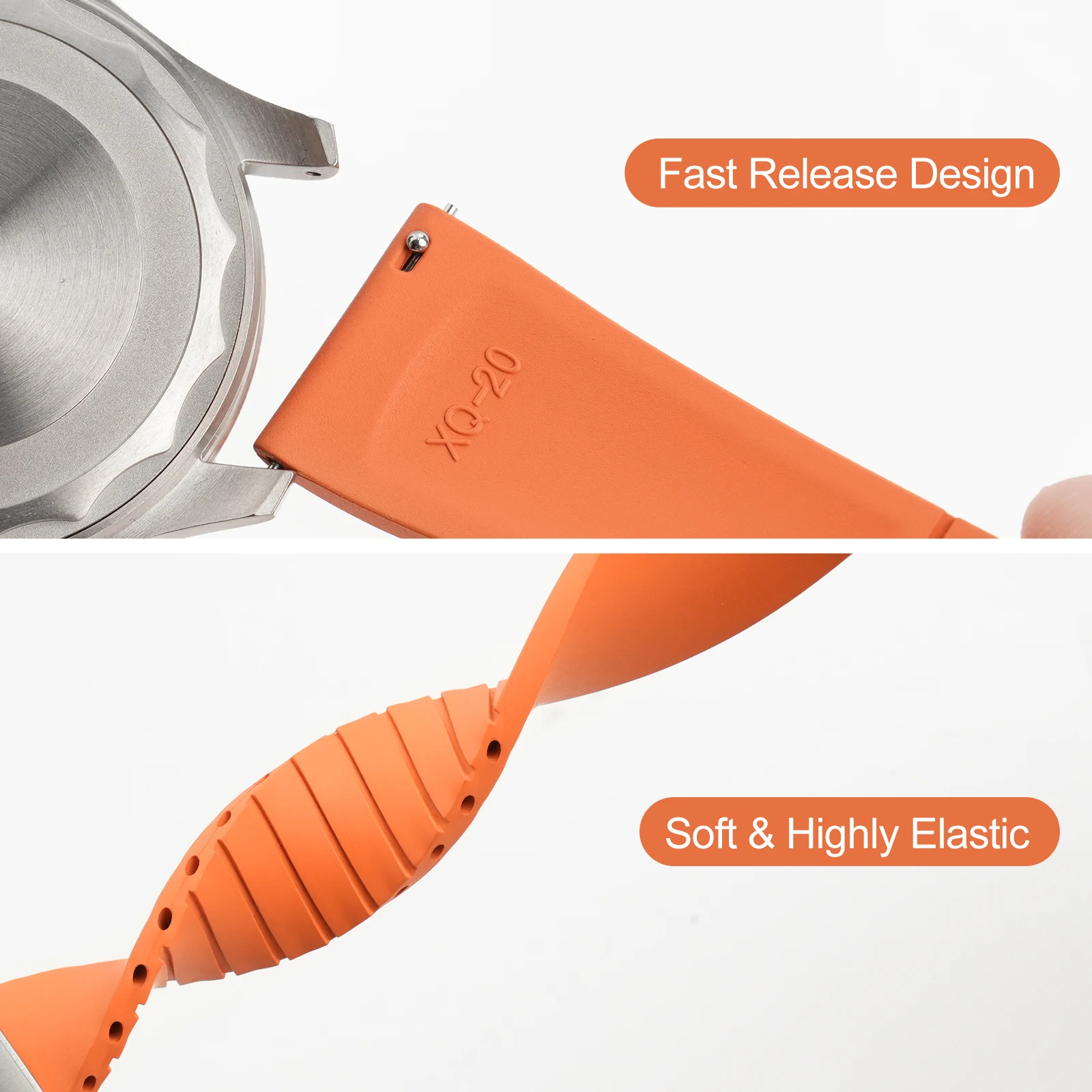 Neues CTS FKM Gummi-Uhrenarmba – Fkm Rubber Dive Watch Strap 20Mm Bewertung und Preis