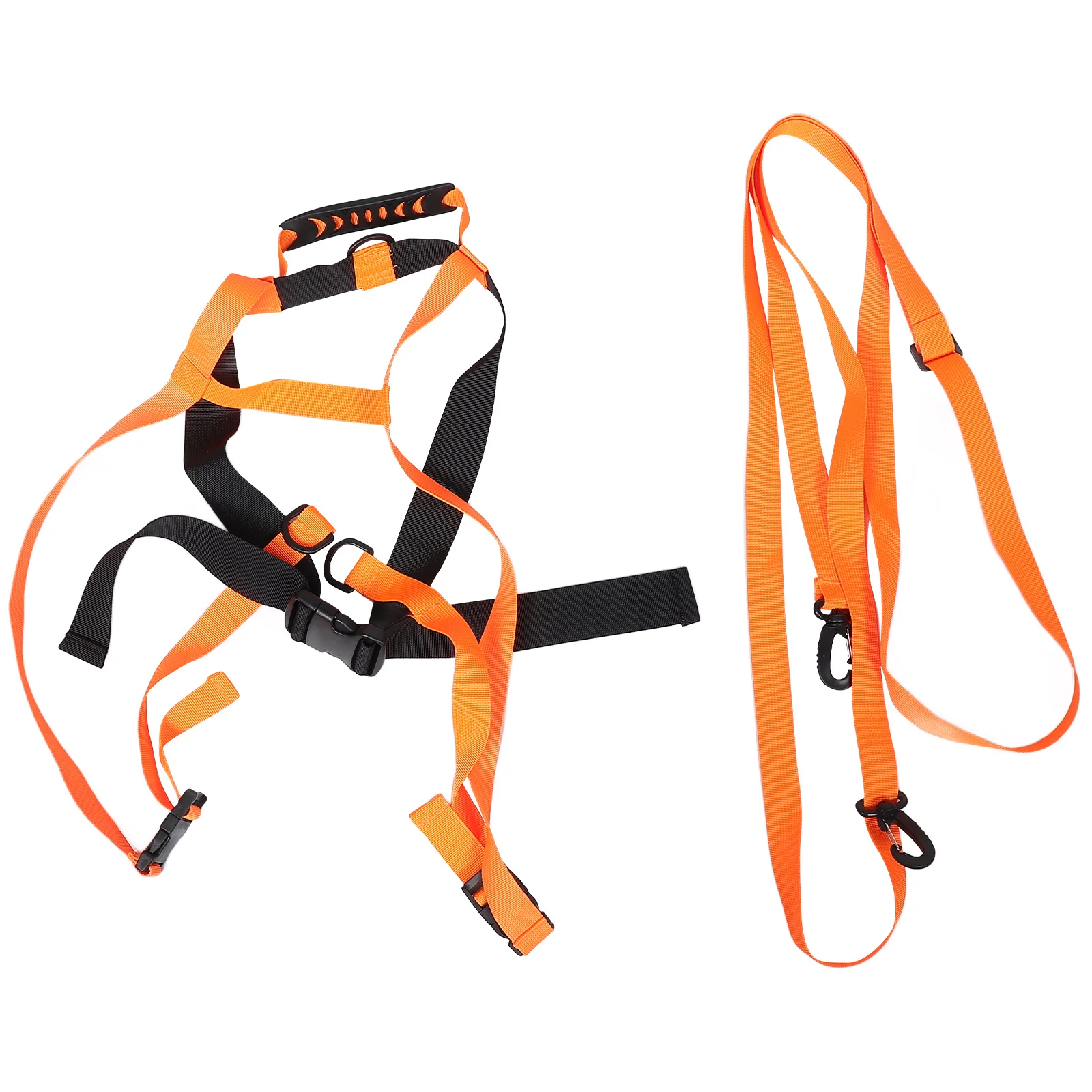 

Wear-resistant Skiing Strap Training Belt Skate Carrier Orange Plastic Buckle Children