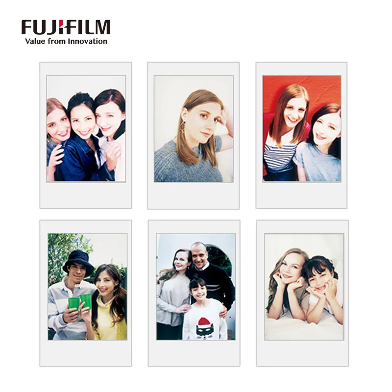 Fujifilm Instax Mini Film Beyaz Kenar 20 Sayfa Fotoğraf Kağıdı Fuji anlık kamera için 8/7 s/9/11/25/50/90/70/liplay/link