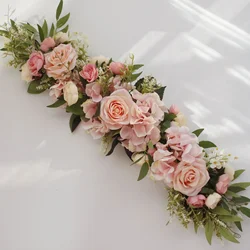 Artificial Flowers Roses Wedding Chair Back Flowers Table Flower Strips Mirror Front Flowers Door Decorations