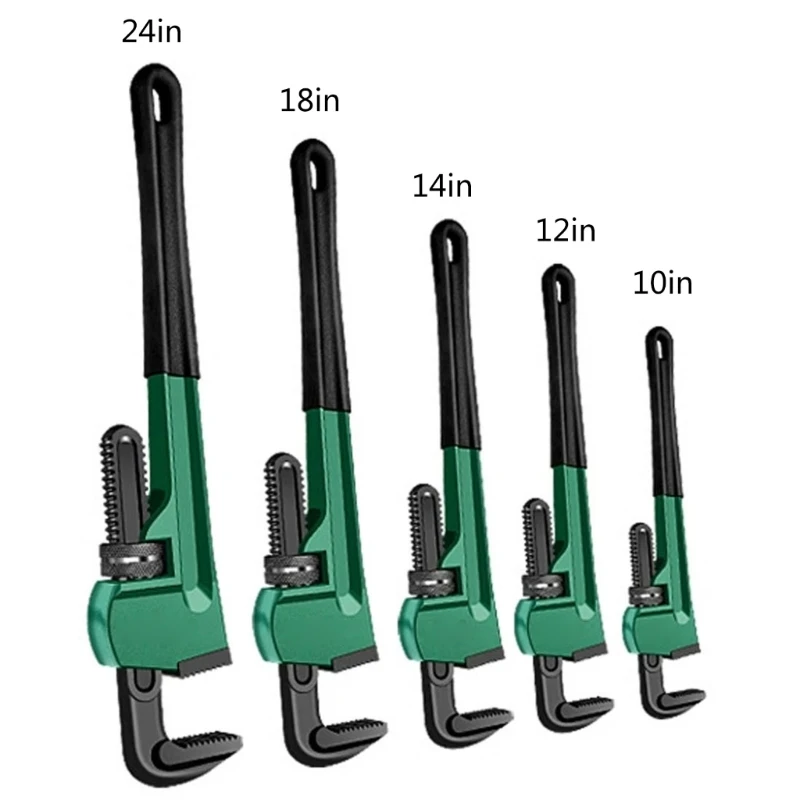 

HeavyDutys Straight Pipe Wrench 10/12/14/18/24Inch Plumbing Installation Pliers Spanners Universal Large Opening Dropship