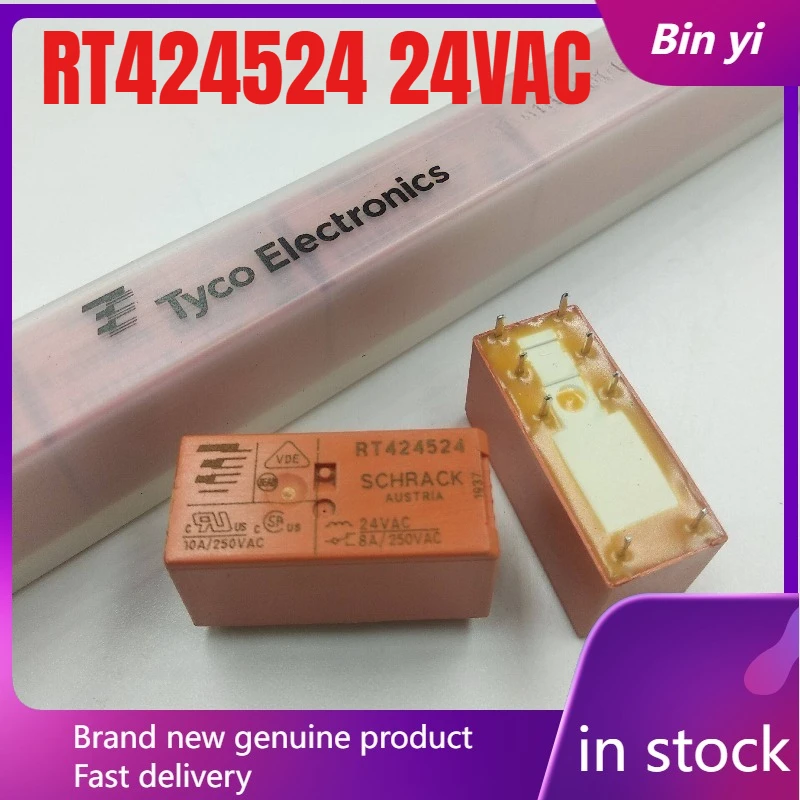 New 1pcs/lot RT424524 24VAC 8A 24V 8pins