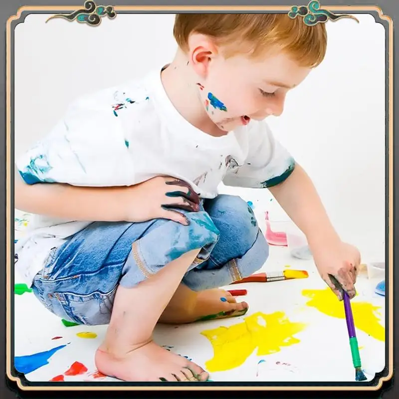 

ASMA-Paint Set - 12 Colors Of Fine Sticky Acrylic Paint - Easy To Carry, Washable Paint Easy To Use