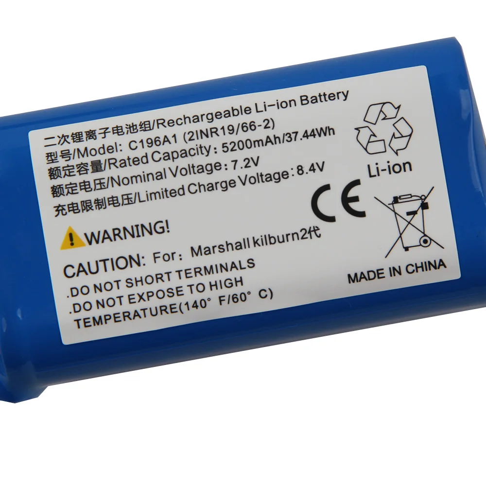 Batteries C196A1 For Marshall Kilburn II Portable Bluetooth Speaker Battery With Tool 5200mAh
